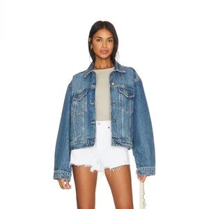 AGOLDE Parker Denim Short in Dough